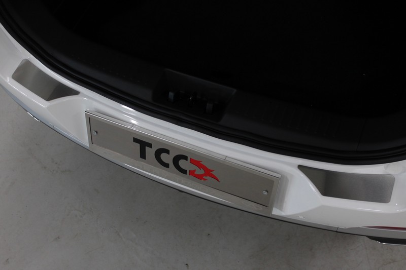 Обвес для CHERY Tiggo 7 PRO 2020 Накладки на задний бампер (лист шлифованный) 2шт
