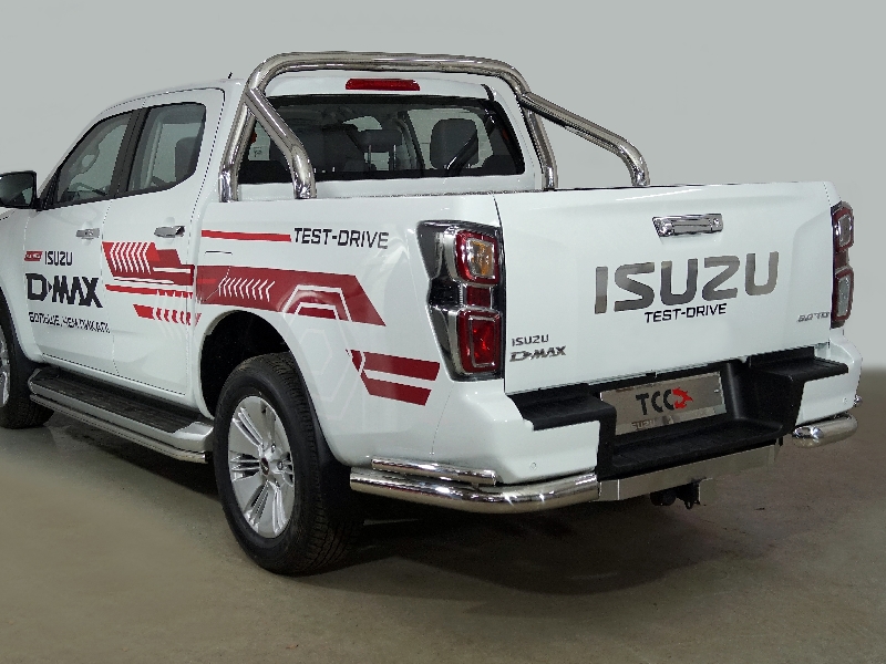 Обвес для ISUZU D-MAX 3.0D 2019- Защита задняя (уголки двойные) 76,1/42,4 мм