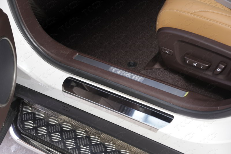 LEXUS RX200t/RX300/RX350/RX450h (AL20) 2015- (F-Sport) Накладки на пороги (лист зеркальный) 2шт Обвес для LEXUS RX200t/RX300/RX350/RX450h (AL20) 2015- (F-Sport) Накладки на пороги (лист зеркальный) 2шт