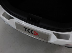 Обвес для CHERY Tiggo 7 PRO 2020- Накладки на задний бампер (лист шлифованный) 2шт
