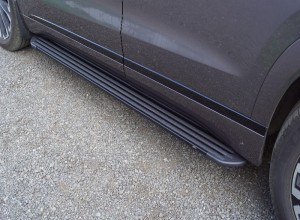 CHERY Tiggo 9 2024- Пороги алюминиевые Slim Line Black 1820 мм Обвес для CHERY Tiggo 9 2024- Пороги алюминиевые Slim Line Black 1820 мм