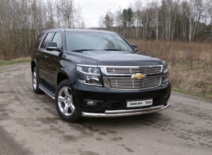 Обвес для CHEVROLET Tahoe 2016- Защита передняя нижняя (двойная) 76,1/50,8 мм