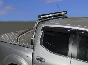 Обвес для DONGFENG DF6 2.3D AT Luxury 2022- Защита кузова (для крышки) 76,1 мм со светодиодной фарой