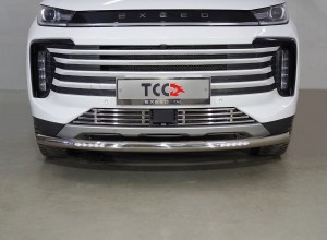 Обвес для EXEED TXL 1.6L Turbo 4WD 2021 Защита передняя нижняя (с ДХО) 60,3 мм
