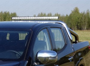 Обвес для FIAT Fullback 2016- Защита кузова и заднего стекла 76,1 мм со светодиодной фарой (только для кузова)