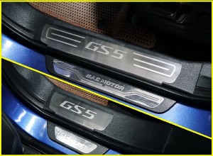 Обвес для GAC GS5 1.5T 2WD 2020 Накладки на пластиковые пороги (лист шлифованный надпись GS5) 4шт
