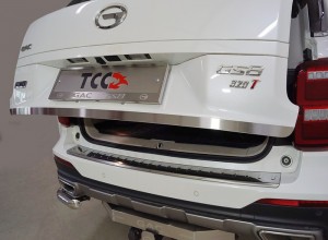 Обвес для GAC GS8 2.0T 4WD 2021- Накладка на заднюю дверь (лист шлифованный)