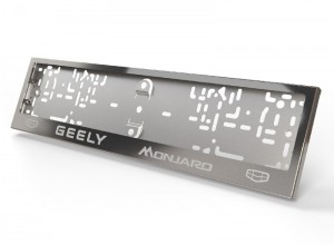 Обвес для GEELY Monjaro 2023- Рамка номерного знака (комплект)