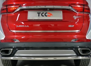 Обвес для GEELY Tugella 2020-2022 Накладка на заднюю дверь (лист шлифованный)