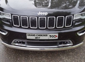 Обвес для JEEP Grand Cherokee 2017- Решетка радиатора верхняя (лист AL) 7 шт