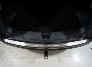 Обвес для HAVAL Jolion 1.5 2WD 2021- Накладка на задний бампер (лист шлифованный надпись Jolion)
