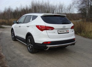 Обвес для HYUNDAI Santa Fe (DM) 2012-2018 Защита задняя (центральная) 60,3 мм