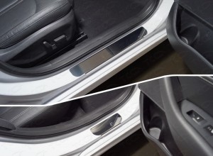Обвес для HYUNDAI Sonata 2018-2020 Накладки на пороги (лист зеркальный) 4шт