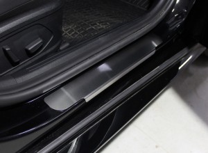 Обвес для HYUNDAI Sonata 2020- Накладки на пороги (лист шлифованный) 4шт