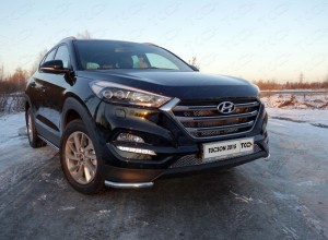 Обвес для HYUNDAI Tucson 2015-2018 Защита передняя (уголки) 42,4 мм