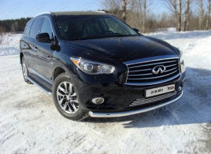 Обвес для INFINITI QX 60 (JX35) 2013-2016 Защита передняя нижняя 76,1 мм