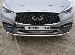 Обвес для INFINITI QX 30 2016- Решетка радиатора (без круизконтроля) 12 мм