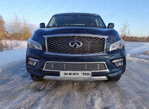 Обвес для INFINITI QX 80 2014-2018 Решетка радиатора 12 мм (без круизконтроля)