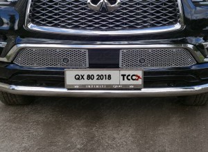 Обвес для INFINITI QX 80 2018-2020 Решетка радиатора (лист AL) (2 шт в компл.)