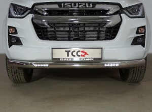 Обвес для ISUZU D-MAX 3.0D 2019- Защита передняя нижняя (с ДХО) 76,1 мм