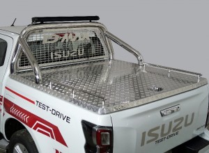 Обвес для ISUZU D-MAX 3.0D 2019- Защита кузова и заднего стекла (для крышки) 76,1 мм со светодиодной фарой