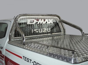 Обвес для ISUZU D-MAX 3.0D 2019- Защита кузова и заднего стекла (для крышки) 75х42 мм