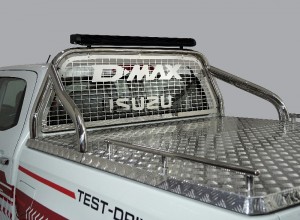 Обвес для ISUZU D-MAX 3.0D 2019- Защита кузова и заднего стекла (для крышки) 75х42 мм со светодиодной фарой