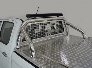 Обвес для JAC T6 (4WD) 2.0T (бенз) 2021- Защита кузова и заднего стекла (для крышки) 76,1 мм со светодиодной фарой