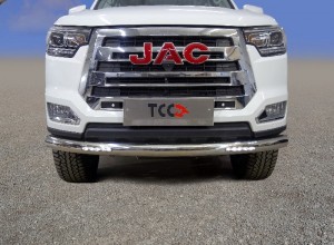 Обвес для JAC T8 Pro 4WD 2.4T МКПП 2023- Защита передняя нижняя (с ДХО) 76,1 мм