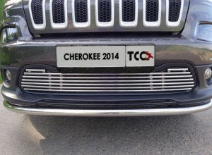 Обвес для JEEP Cherokee (Sport, Longitude, Limited) 2014- Решетка радиатора 12 мм