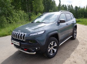 Обвес для JEEP Cherokee (Trailhawk) 2014- Защита передняя нижняя 60,3 мм