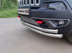 Обвес для JEEP Cherokee (Trailhawk) 2014- Решетка радиатора 12 мм