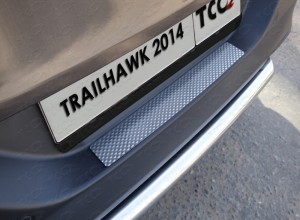 Обвес для JEEP Cherokee (Trailhawk) 2014- Накладка на задний бампер (декоративная)