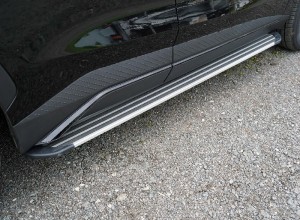 Обвес для JETOUR Dashing 1.5T 2WD 2023 Пороги алюминиевые 'Slim Line Silver' 1820 мм