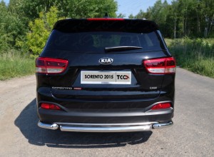 Обвес для KIA Sorento Prime 2015-2018 Защита задняя (короткая) 60,3 мм