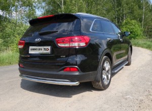 Обвес для KIA Sorento Prime 2015-2018 Защита задняя (длинная) 60,3 мм