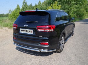 Обвес для KIA Sorento Prime 2015-2018 Защита задняя (уголки) 60,3 мм