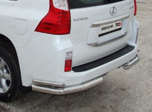 Обвес для LEXUS GX 460 2009-2013 Защита задняя (уголки) 76,1х42,4 мм