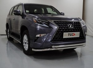 Обвес для LEXUS GX 460 2019- Защита передняя нижняя (двойная) 60,3/50,8 мм