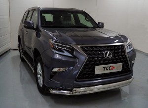 Обвес для LEXUS GX 460 2019- Защита передняя нижняя (двойная) 76,1/75 мм