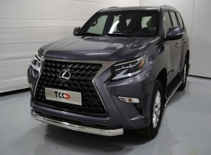 Обвес для LEXUS GX 460 2014-2019 Защита передняя нижняя (овальная) 75х42 мм