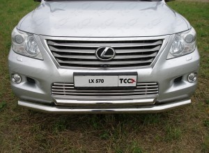 Обвес для LEXUS LX 570 2007-2012 (кроме F-Sport) Защита передняя нижняя 76,1/60,3мм