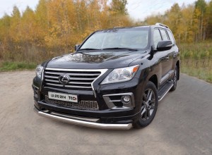 Обвес для LEXUS LX 570 Sport 2014-2015 Защита передняя нижняя 76,1 мм