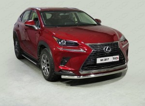 Обвес для LEXUS NX 2017- (кроме F-Sport) Защита передняя нижняя 60,3 мм