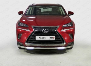 Обвес для LEXUS NX 2017- (кроме F-Sport) Защита передняя нижняя (с ДХО) 60,3 мм