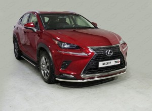 Обвес для LEXUS NX 2017- (кроме F-Sport) Защита передняя нижняя 42,4 мм