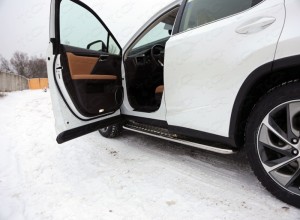 Обвес для LEXUS RX200t/RX300/RX350/RX450h (AL20) 2015- (кроме F-Sport) Пороги с площадкой 42,4 мм