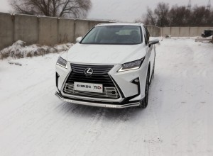 Обвес для LEXUS RX200t/RX300/RX350/RX450h (AL20) 2015- (кроме F-Sport) Защита передняя нижняя (с ДХО) 60,3 мм