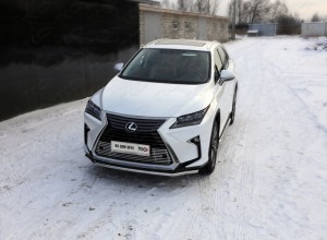 Обвес для LEXUS RX200t/RX300/RX350/RX450h (AL20) 2015- (кроме F-Sport) Защита передняя нижняя 42,4 мм