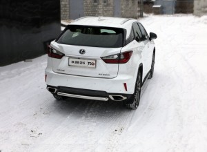 Обвес для LEXUS RX200t/RX300/RX350/RX450h (AL20) 2015- (кроме F-Sport) Защита задняя (центральная) 60,3 мм